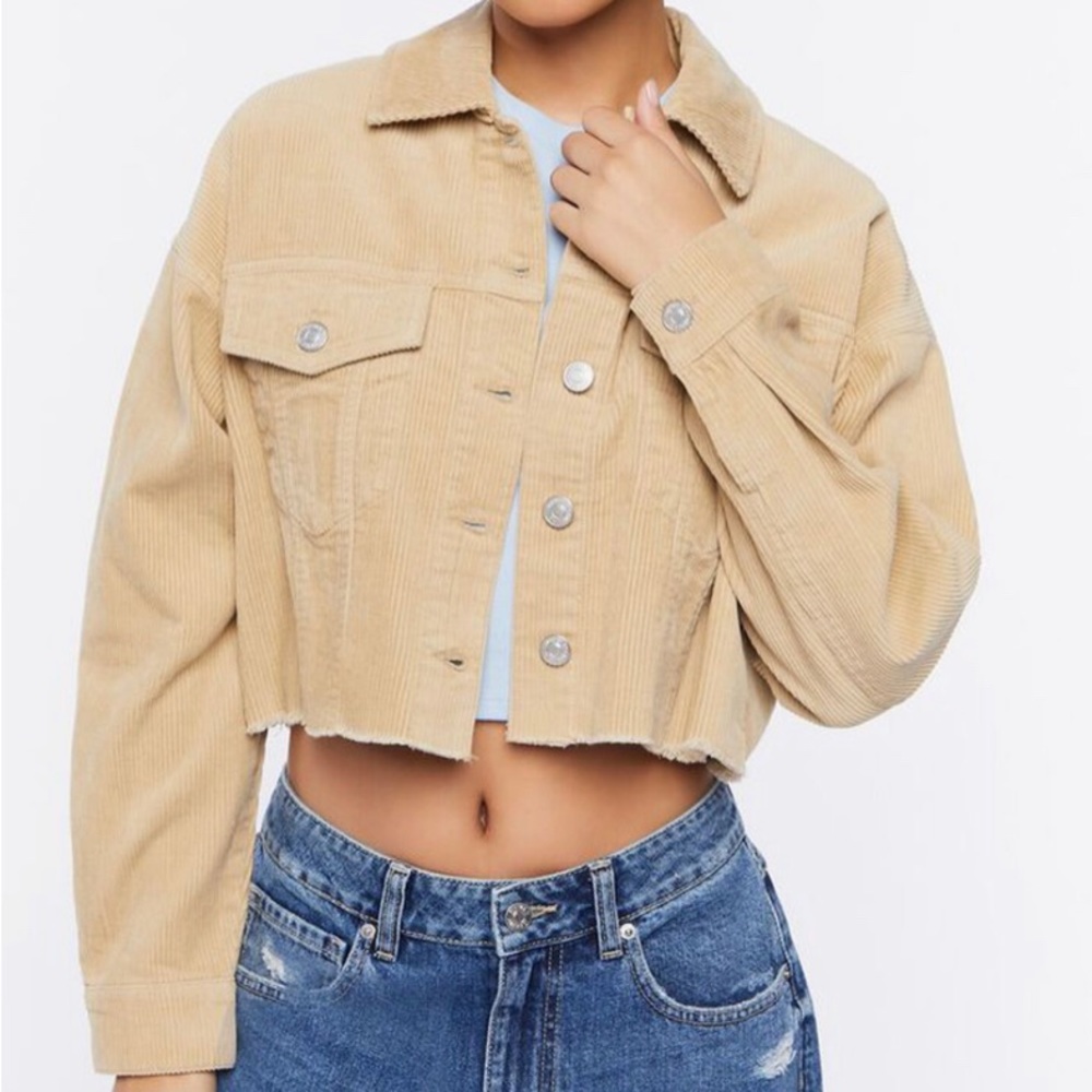 Small Pink Forever 21 Corduroy Jacket